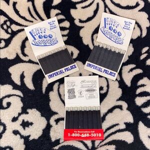 3 Pieces Vintage Matchbooks-Two Imperial Palace & 1 Circus Circus Casino- Unused